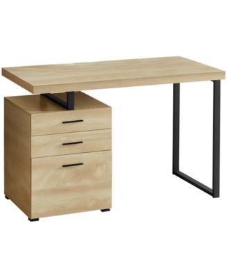 Desk with 3 Storage Drawers and Floating Desktop - Macy's