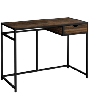 Monarch Specialties Desk With 1 Storage Drawer In Brown