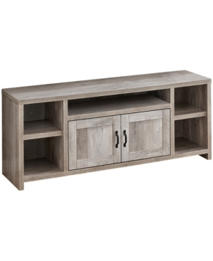 Monarch Specialties Modern Farmhouse Tv Stand With 2 Doors In Beige