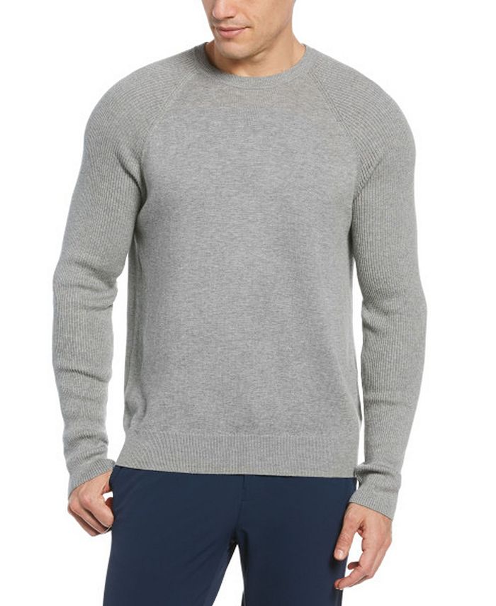 Perry Ellis Men's Cotton Blend Crew Neck Sweater - Macy's