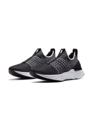 Nike React Phantom Run Flyknit 2 Running Shoe In Black, White