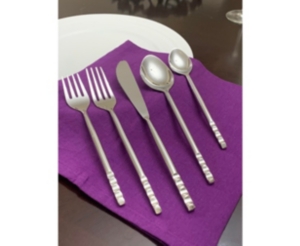 Vibhsa 20 Piece Flatware Set, Service For 4 In Silver High Gloss Polish