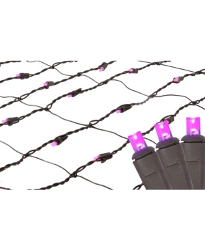 Northlight 2' x 8' Pink Led Tree Trunk Wrap Christmas Net Lights - Brown Wire