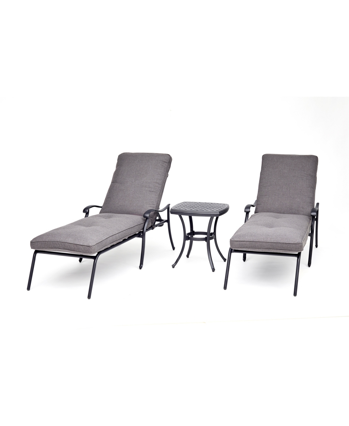 Vintage Ii Outdoor 3-Pc. Chaise Set (2 Chaise Lounges & 1 End Table) With Outdura Cushions, Created for Macys