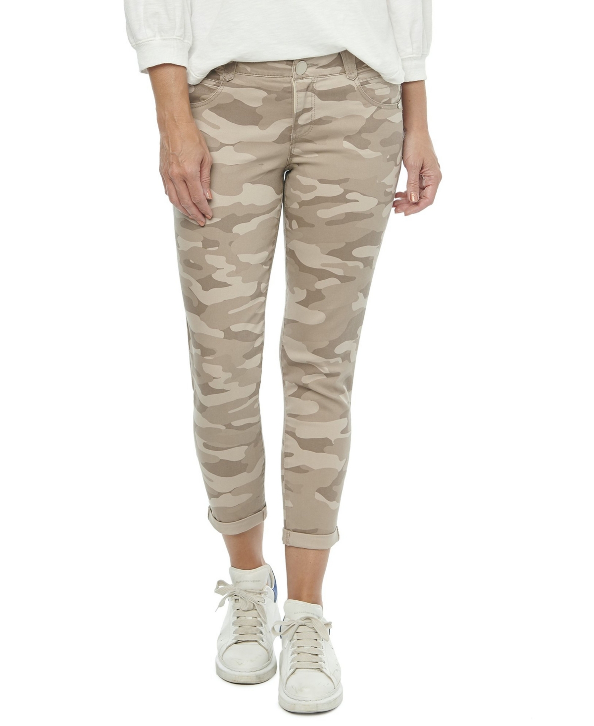 Democracy Women's "Ab" Solution Roll Cuff Crop Jeans