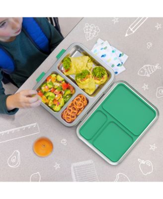 Kids Stainless Steel Leak-Resistant Lunch Box (Blue)