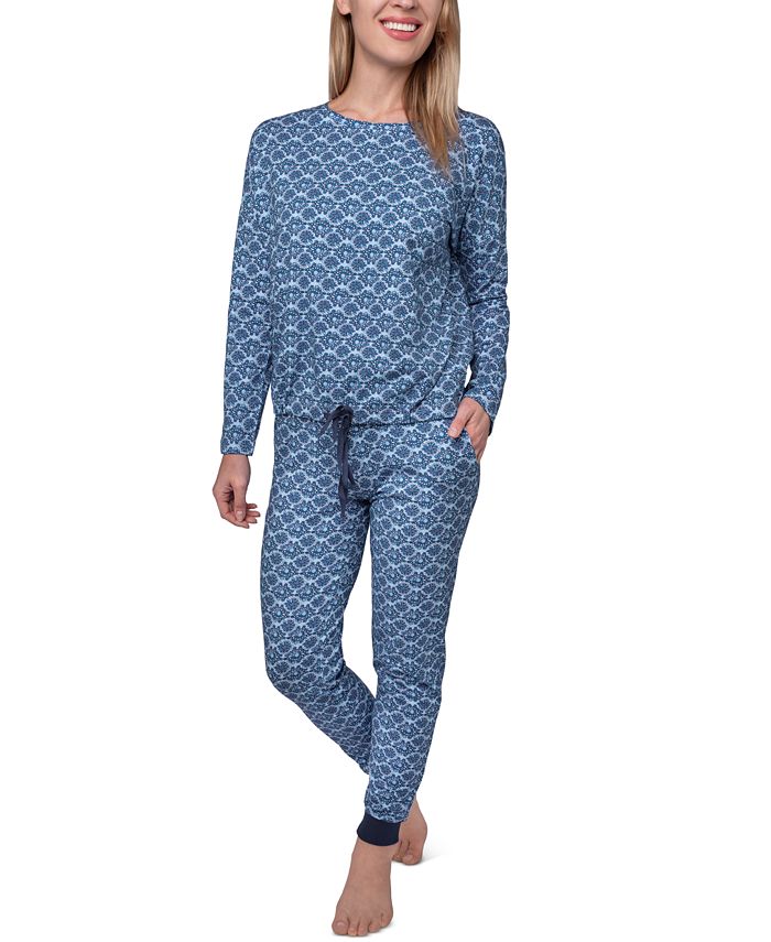 Vera Bradley Teddy Tie Top Paddington Jogger Pants Pajama Set