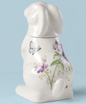 Butterfly Meadow Bunny Cookie Jar