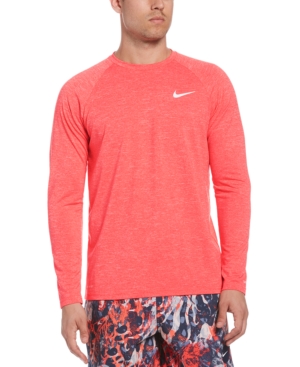 Nike Men's Heather Hydroguard Long Sleeve Swim T-Shirt