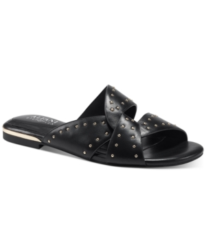 Alfani Women's Danicah Studded Flat Sandals Created for Macy's Women's Shoes
