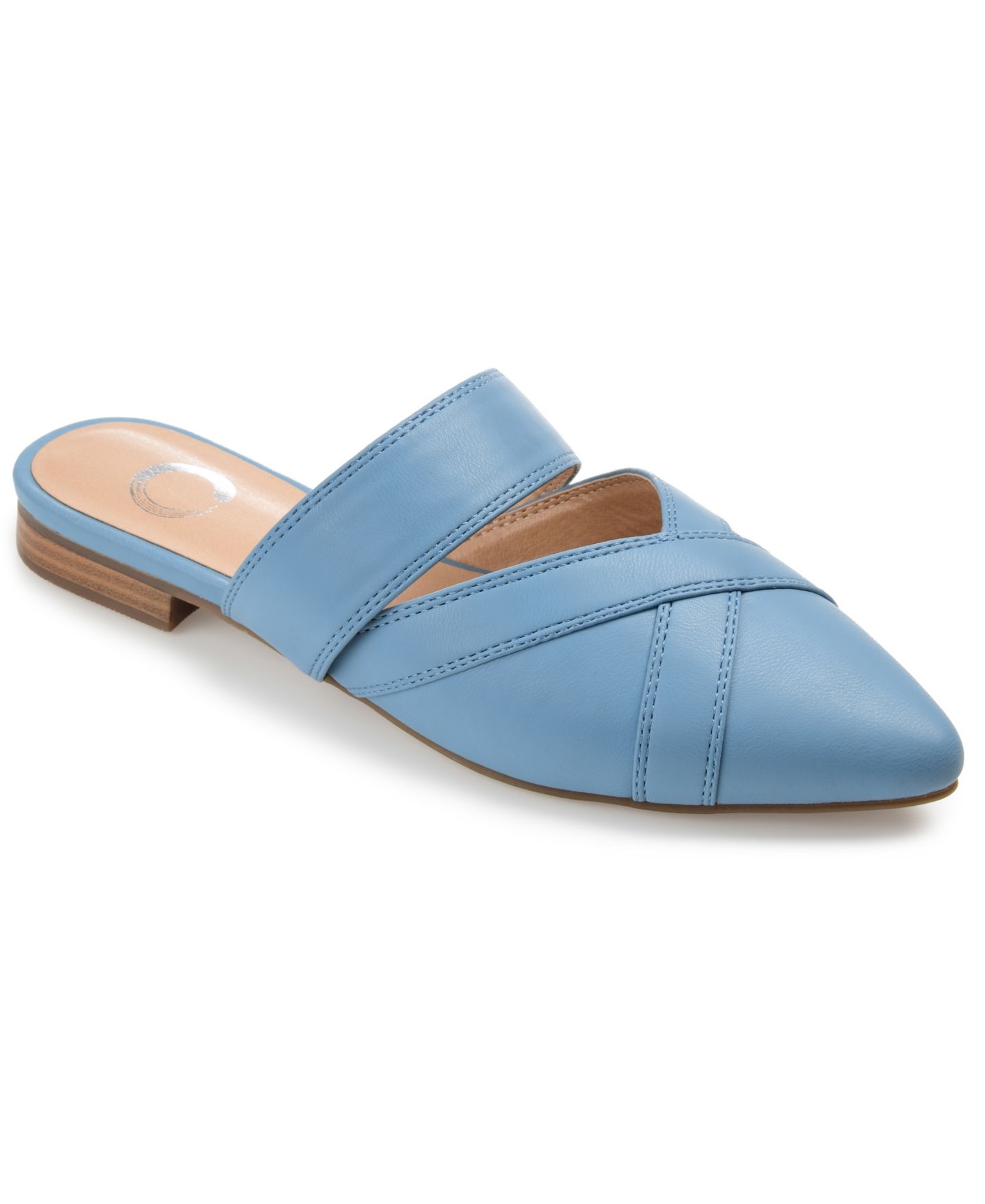 Женские сабо Journee Collection Stasi Pointed Toe Mules, цвет: Синий — фото 1