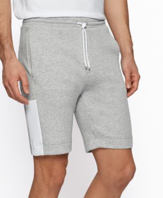 hugo boss grey jersey shorts