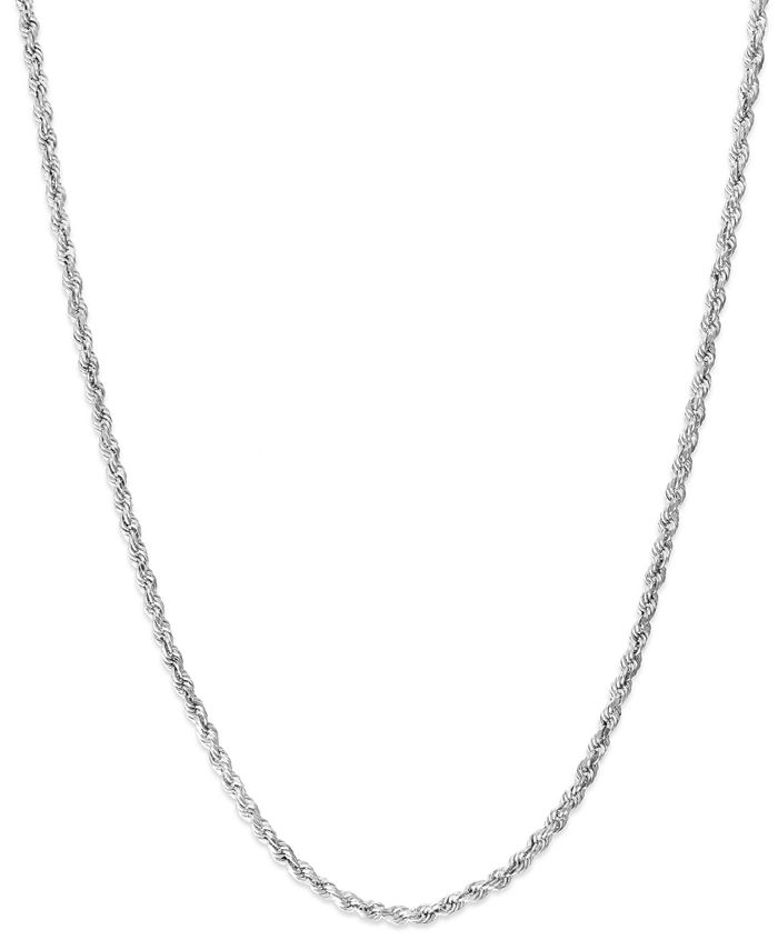 Macy's - 14k White Gold Chain Necklace