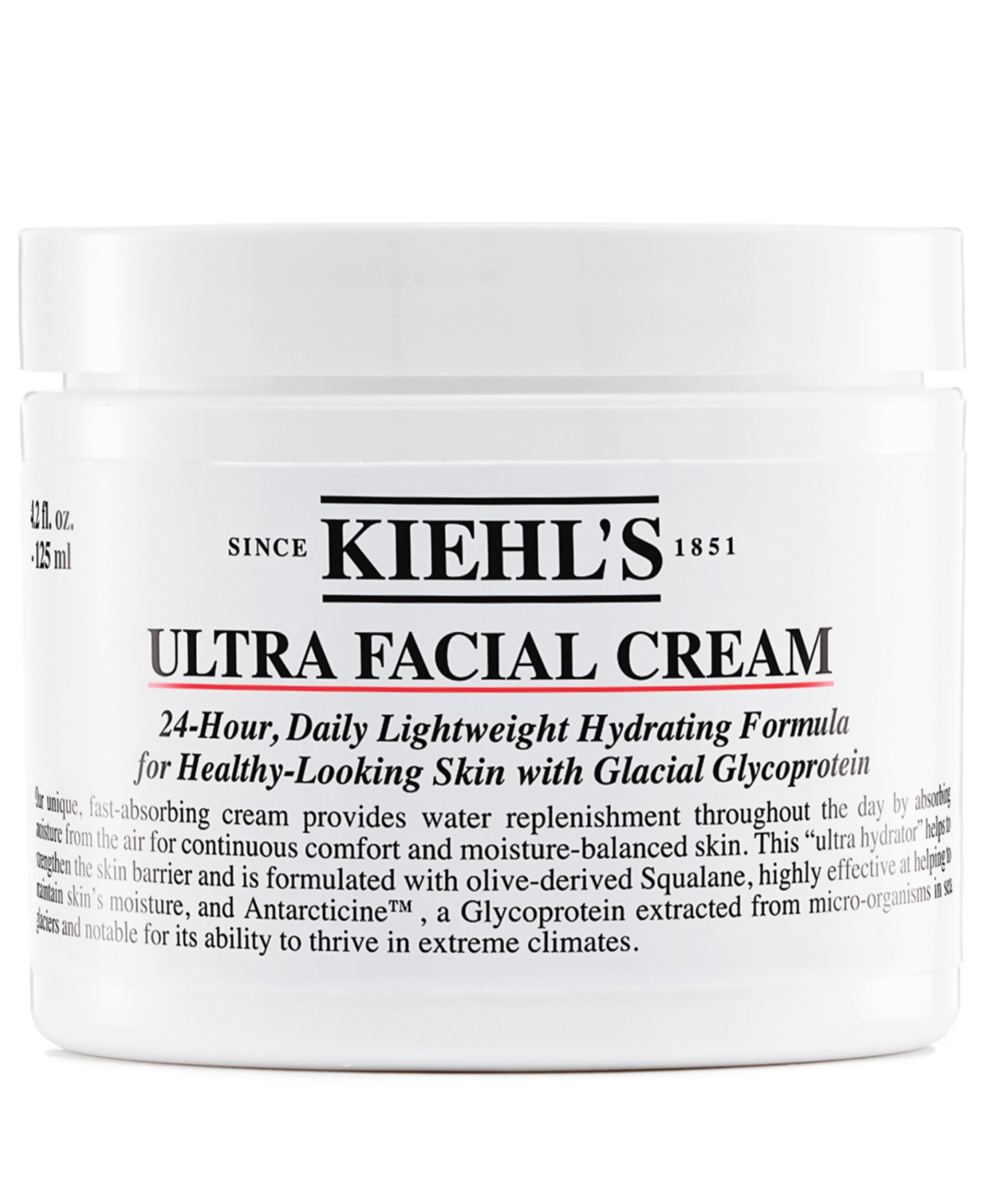 KIEHL'S SINCE 1851 ULTRA FACIAL CREAM WITH SQUALANE, 4.2 OZ.