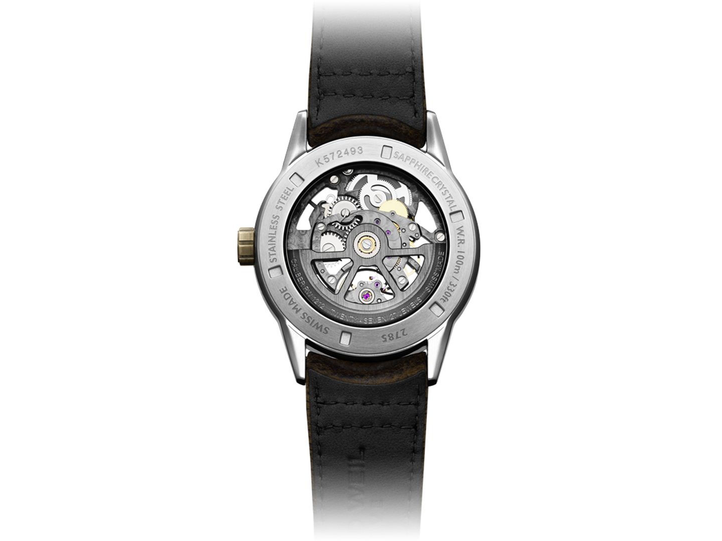Мужские часы Raymond Weil Swiss Automatic Freelancer Brown Leather Strap Watch 42mm — фото 4