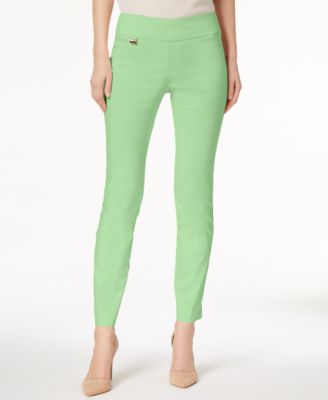 Alfani - Petite Pants, Tummy-Control Skinny Pull-On