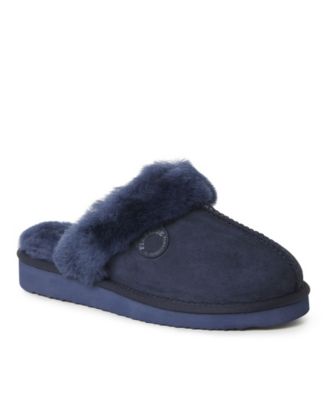 dearfoams sydney shearling scuff slippers