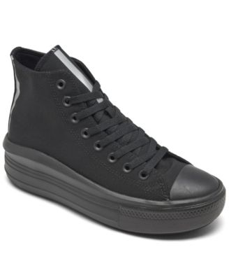 converse black renew crater knit high trainers