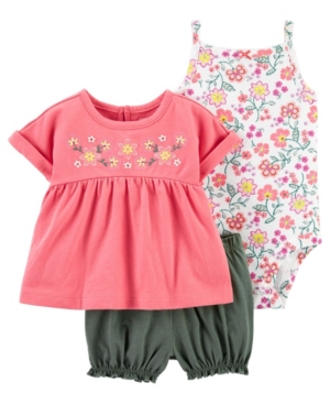 Baby Girls Floral Little Short 3 Piece Set