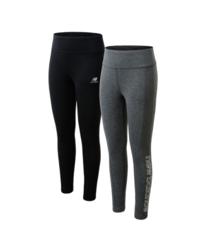 New Balance Big Girls Active Leggings Pack of 2