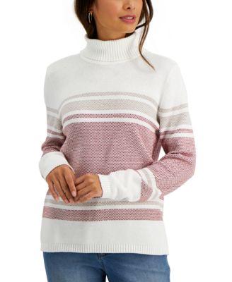 Janine Striped Cotton Sweater, Created for Macy's