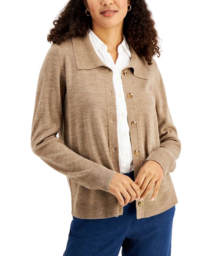 Karen Scott SpreadCollar Cardigan, Created for Macy's & Reviews