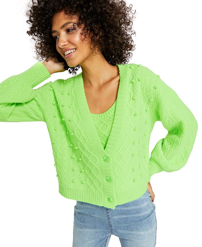 Charter Club Cashmere Mixed-Stitch Cardigan, Created for Macy's - Macy's