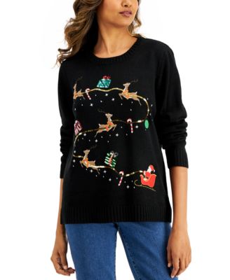 Embellished Sleigh Sweater, Created for Macy's