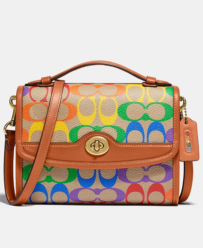 COACH Kip Crossbody In Pride Rainbow Signature Canvas & Reviews - All  Handbags - Handbags & Accessories - Macy's