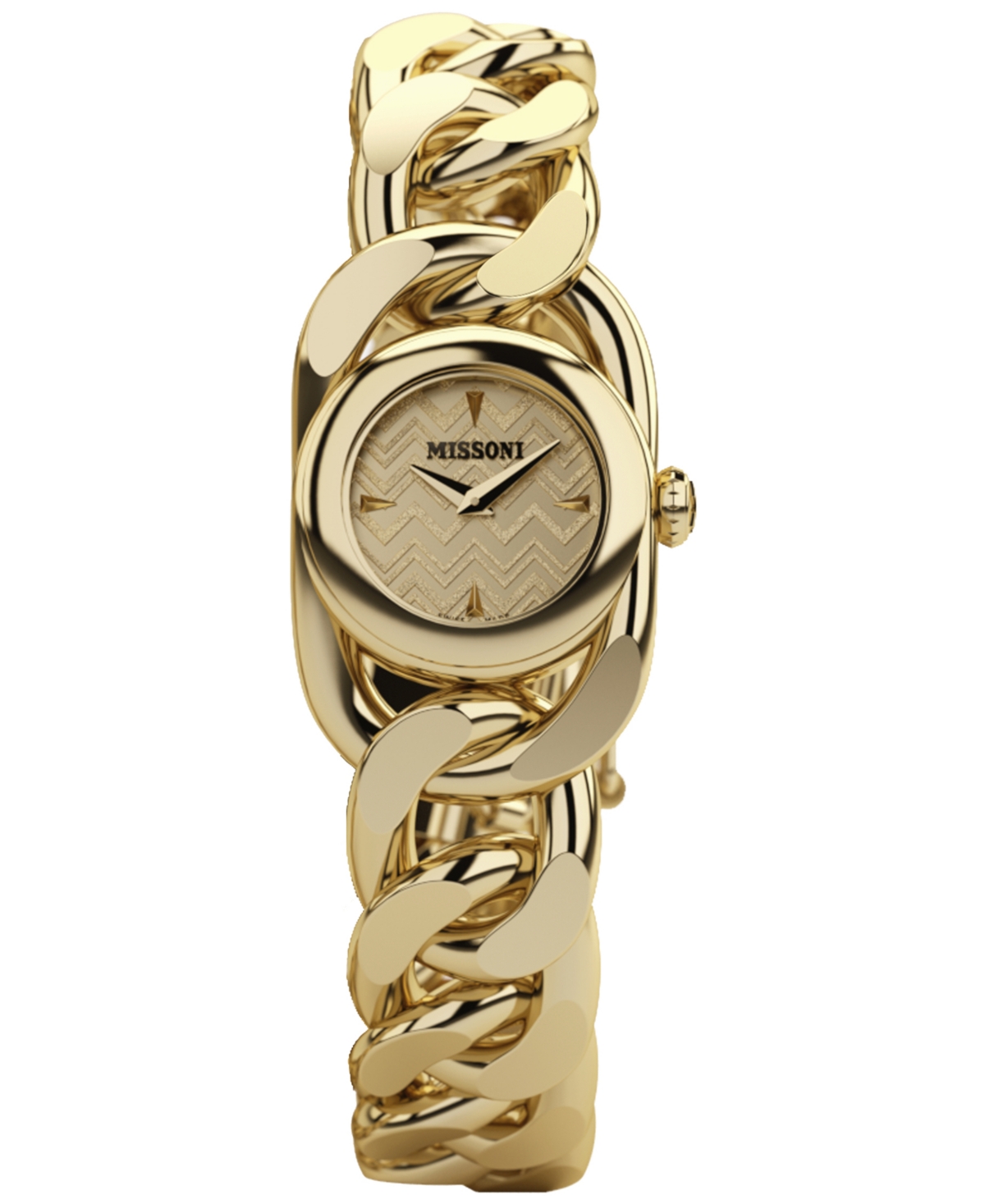MISSONI WOMEN'S SWISS GIOIELLO GOLD ION-PLATED STAINLESS STEEL BRACELET WATCH 23MM