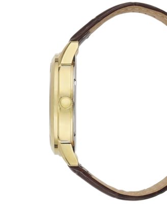 Eco-Drive Men's Corso Brown Leather Strap Watch 40mm