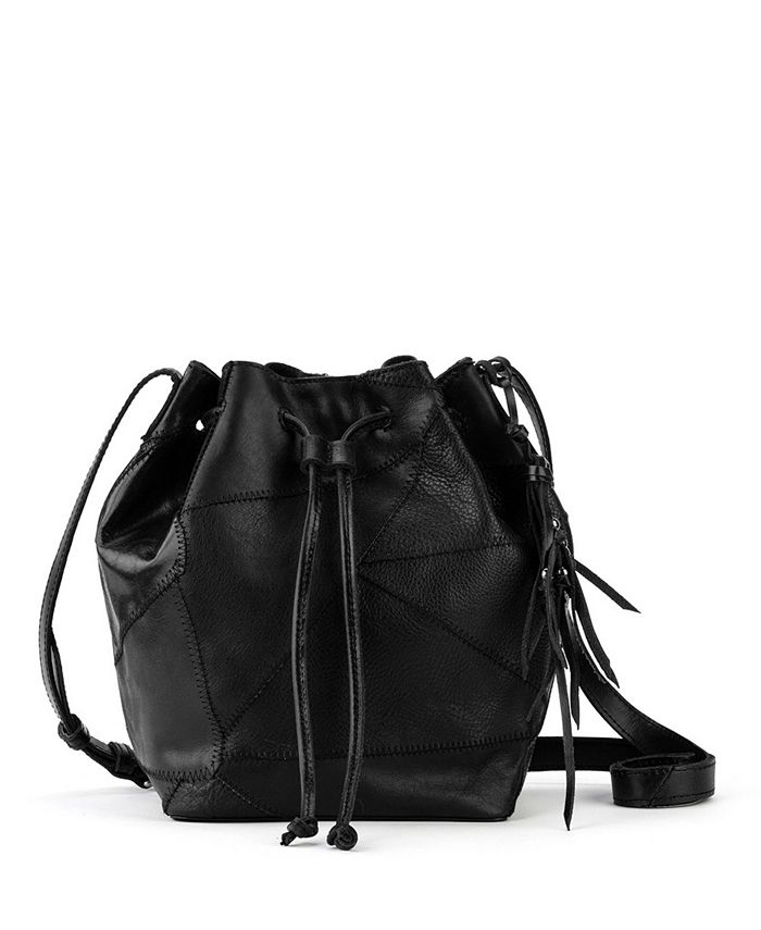 The Sak Women s Upcycled Leather Drawstring Bag Macy s