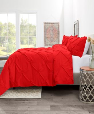 Pinch Pleat 3-Pc. Duvet Cover Set, Full