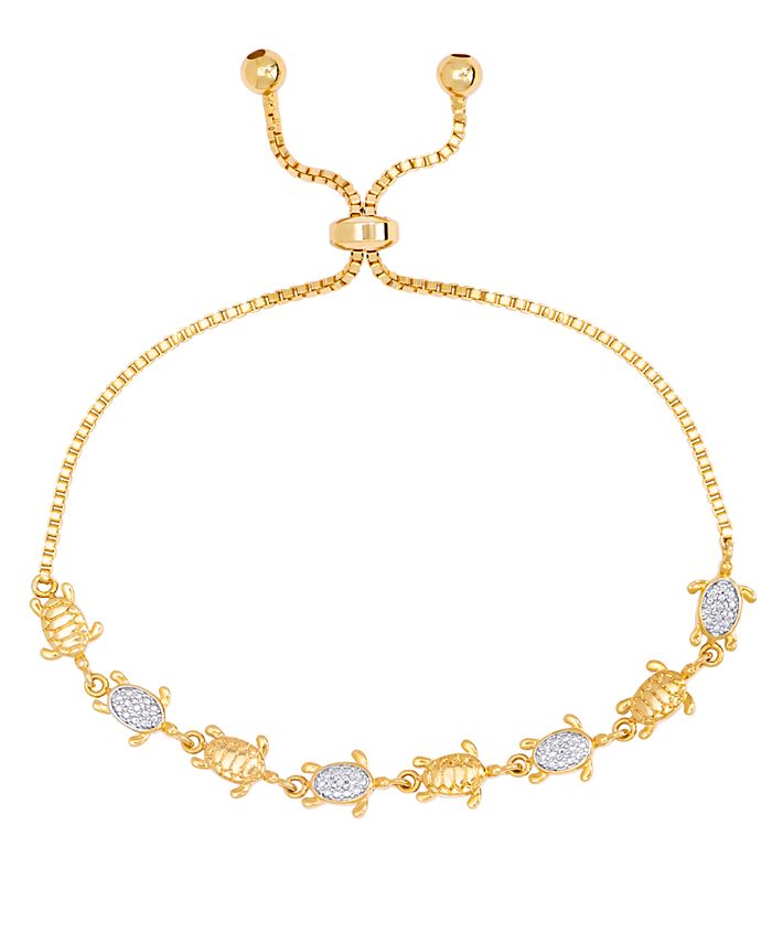 Turtle cheap bracelet gold