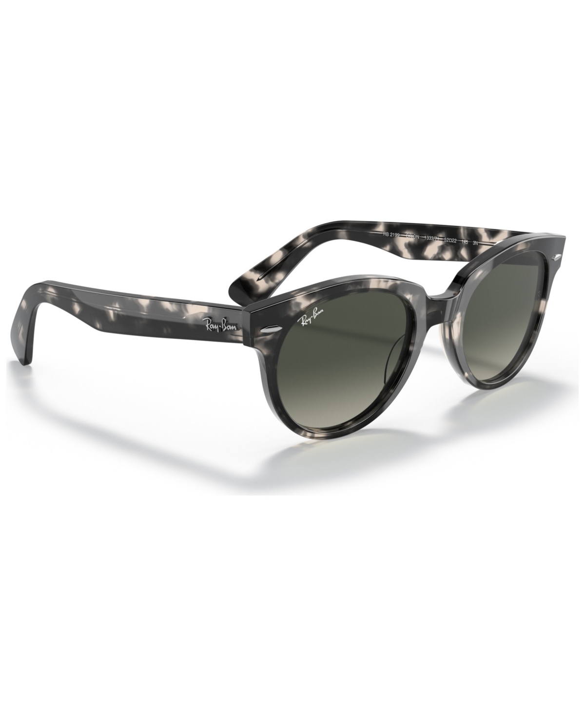 Ray Ban Unisex Orion Sunglasses, Rb2199 52 In Gray Havana,grey Gradient Dark Grey