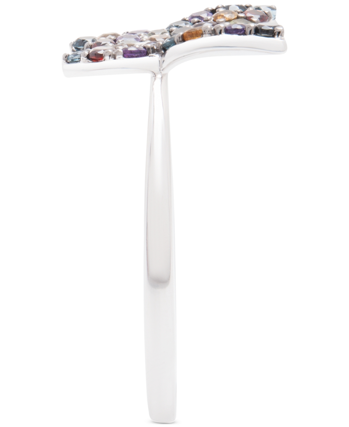 Gemstone Butterfly Statement Ring (7/8 ct. t.w.) in Sterling Silver - Multi