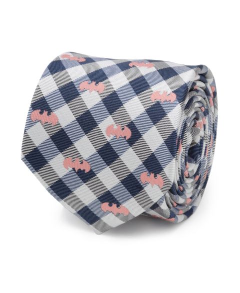 Мужские галстуки DC Comics Batman Plaid Tie, цвет: Тёмно-синий