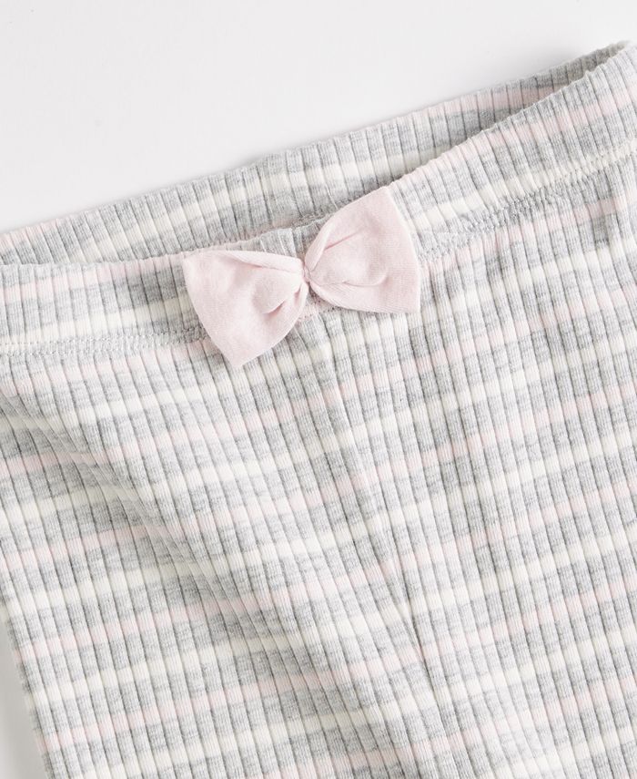 First Impressions Toddler Girls Striped Ribbed Leggings, Created for