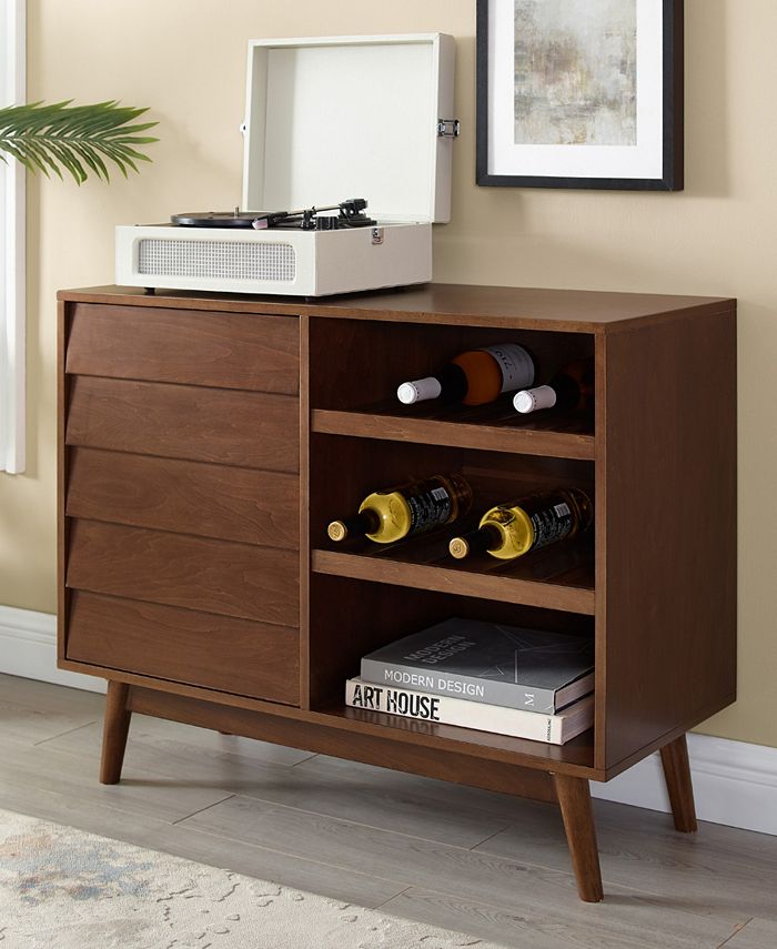 Walker Edison Louvered Door Bar Macy's