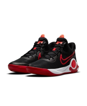 Nike Men's Kd Trey 5 Ix Basketball Sneakers From Finish Line In Black, Univerysity Red