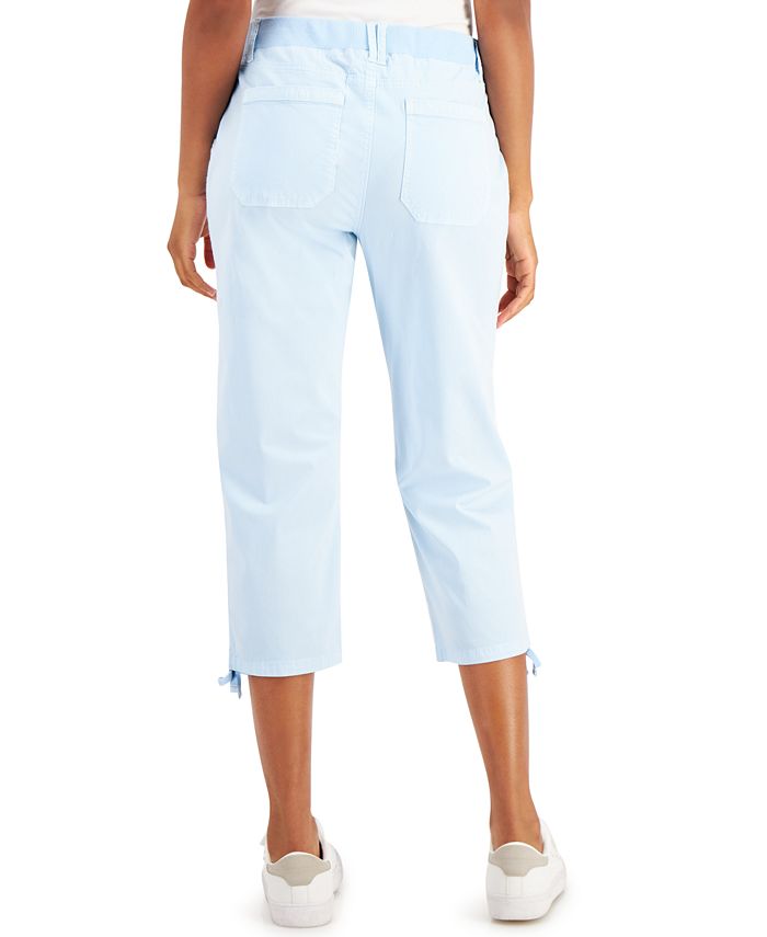 Style & Co Tie-Hem Capri Pants, Created for Macy's & Reviews - Pants ...