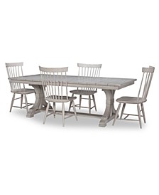 Belhaven 5pc Dining Set (Table & 4 Side Chairs)