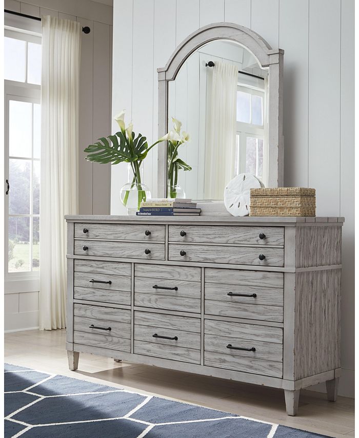 Furniture CLOSEOUT! Belhaven Arched Dresser Mirror Macy's