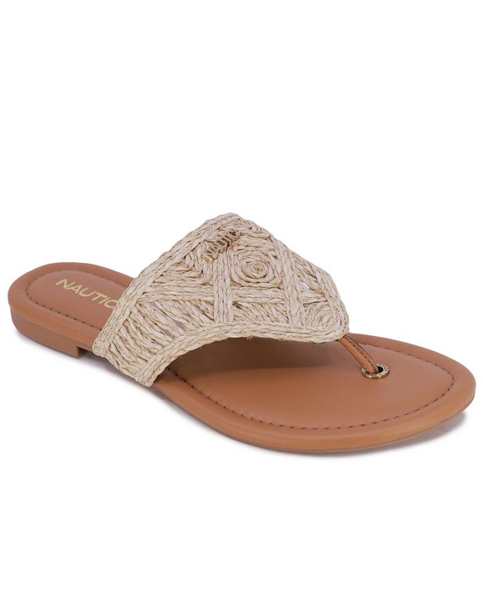 Nautica Women's Kallan Thong Flat Sandal - Macy's