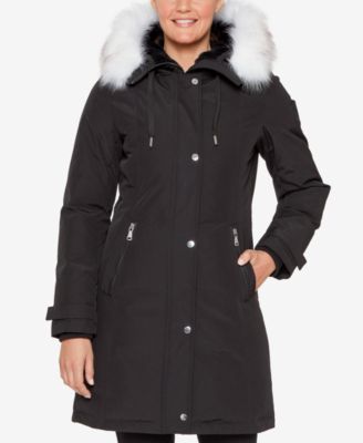 vince camuto faux fur trim parka