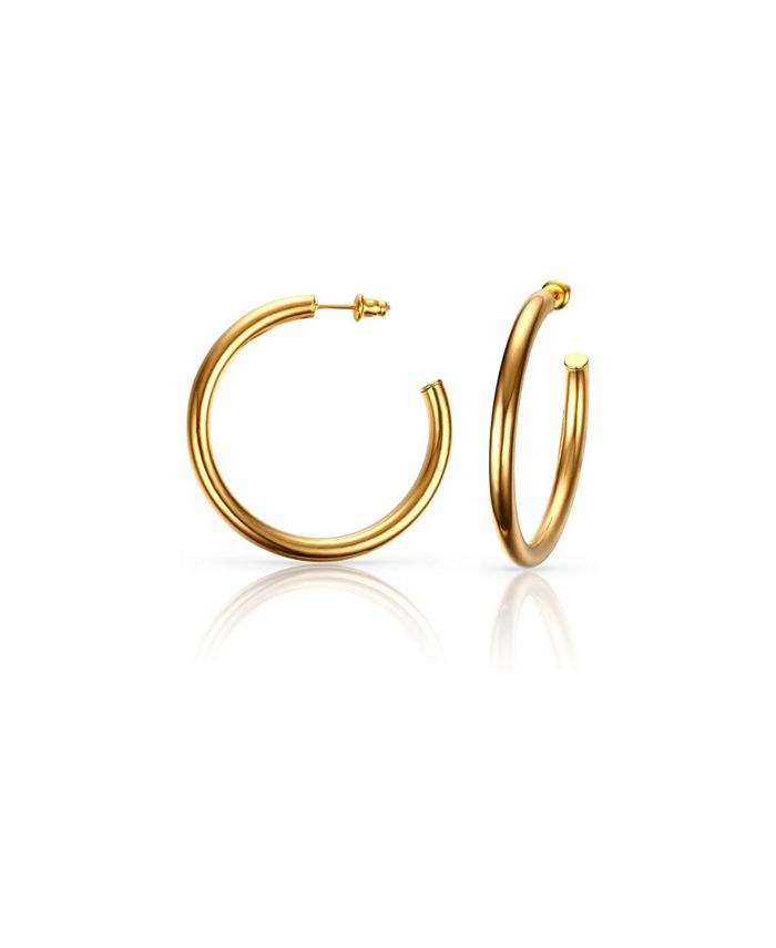BEN ONI Small Anti-Tarnish Open Hoop Earrings & Reviews - Earrings - Jewelry  & Watches - Macy's