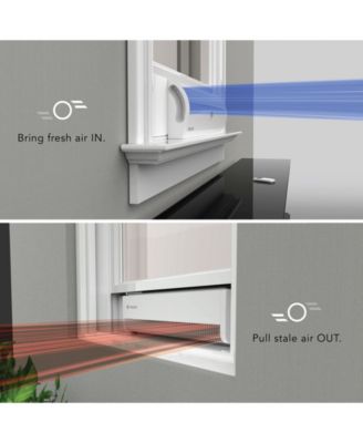 Transom Window Air Circulator Fan with Remote