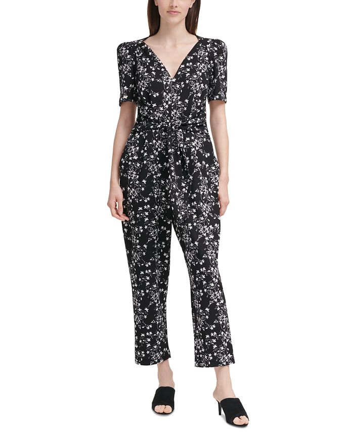 Calvin Klein FloralPrint Jumpsuit Macy's