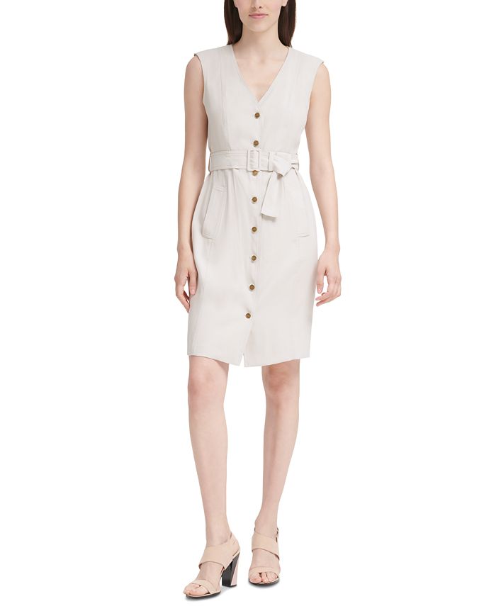 Calvin Klein
 Belted Midi Shirtdress