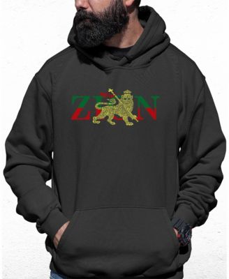 Men's Zion - One Love Word Art Hooded Sweatshirt